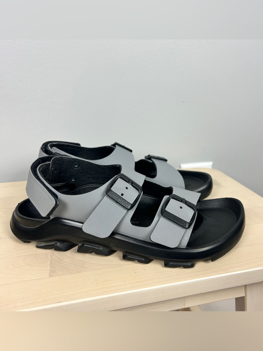 Birkenstock Gray and Black Sierra Sandals